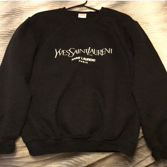 yves saint laurent yellow sweatshirt